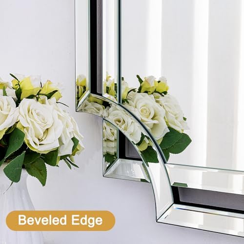 Chende 36"x47" Large Mirror for Wall, Elegant Rectangular Decorative Mirror - Image 3