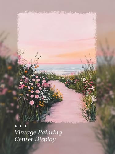 Gold Framed Wall Art, Dreamy Beachy Aesthetic Artwork - Image 7