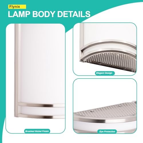 Indoor Wall Sconce, Half Cylinder Wall Light Fixture, 3000K 4000K 5000K Color - Image 6