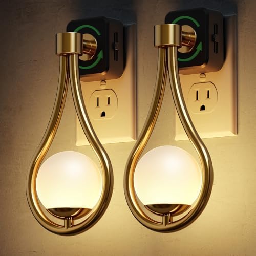 L LOHAS LED Night Lights Plug Into Wall 2 Pack, Dusk to Dawn Sensor by LLOHASLED
