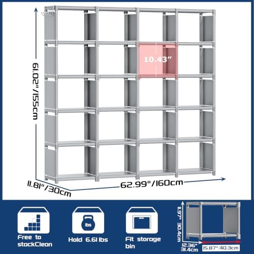 Book Shelf, 20 Cube Storage Organizer Shelf, DIY Bookshelf - Image 2