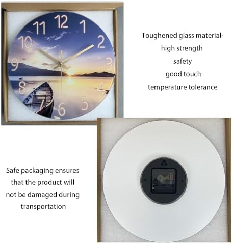 16 Inch Round Sunset Battery Powered Wall Clock - Image 6