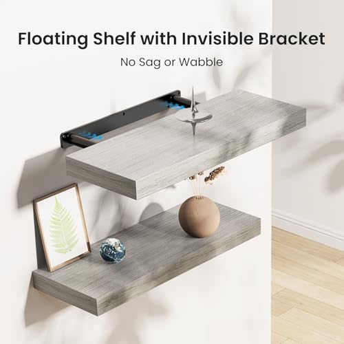 Amada 15.7" Floating Shelves for Wall Decor & Storage - Image 4