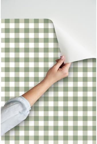 Spoonflower Traditional Plaid Peel and Stick Removable Wallpaper - Image 3