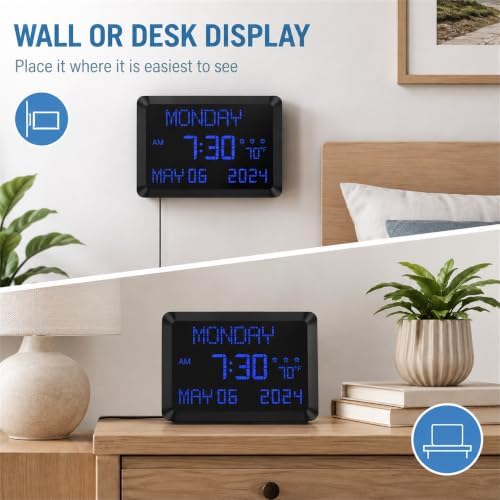 Mesqool 11.5-Inch Large Digital Wall Clock - Image 6