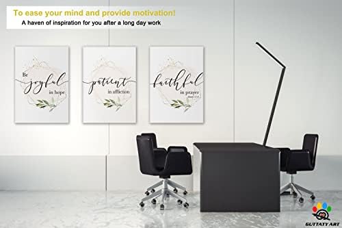 Office Wall Art-3 Panel Motivational Wall Art, Inspirational Quotes Canvas Art - Image 3