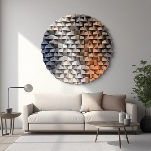 LIUZEYUE Extra-large circular wooden mosaic, huge circular mosaic - Image 6