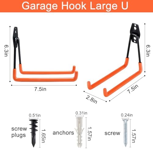 Aoben Heavy Duty Steel Garage Storage Hooks - Image 2