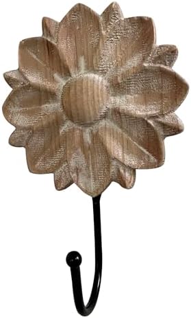 dwellington Flower Towel Hooks Decorative Hooks Hanger - Image 2