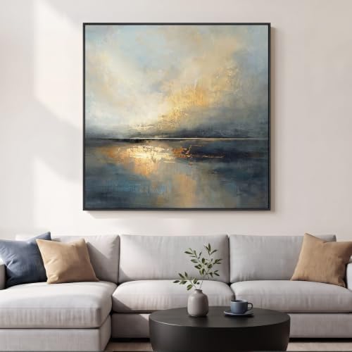 Extra Large Framed Abstract Landscape Wall Art by Cuspin