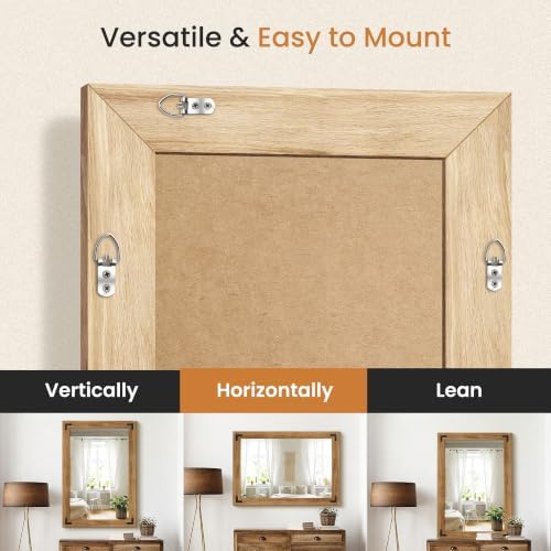 Wood Framed Bathroom Vanity Mirror - Image 5