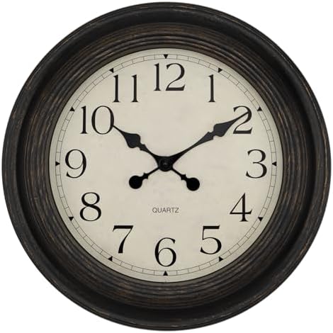 Foxtop Extra Large Wall Clock Silent Battery Operated Clock by Foxtop