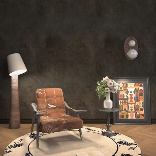 Extra Wide Concrete Wallpaper Peel and Stick Dark Grey Industrial Wallpaper - Image 6