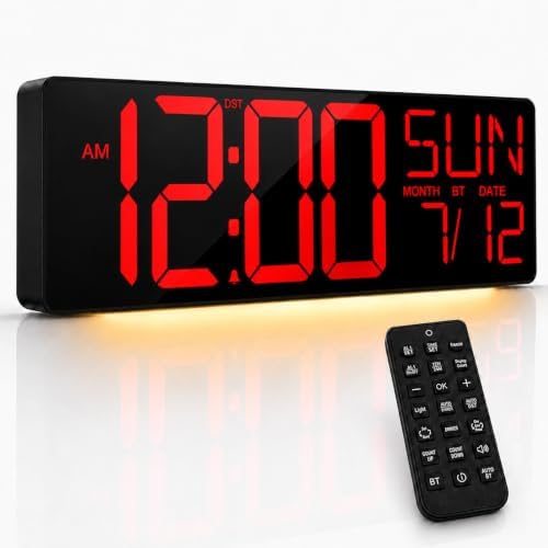 JALL 18" Large Digital Wall Clock by JALL