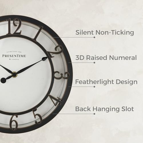 Presentime 10" Farmhouse Series Wall Clock - Image 2