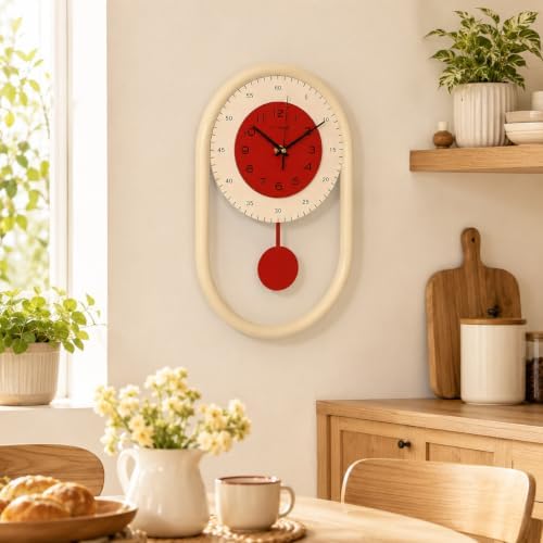 Modern Pendulum Wall Clock for Living Room Kitchen Bedroom Farmhouse Decor - Image 5