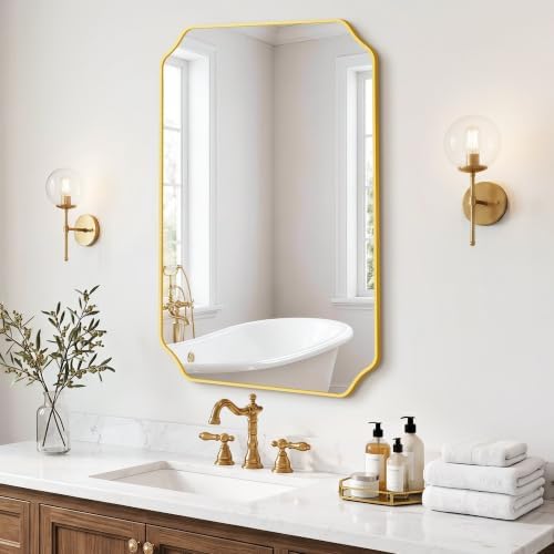 Gold Vanity Bathroom Mirror - Image 7