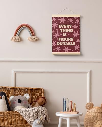 FGFK Everything Is Figureoutable Inspirational Wall Art Poster Hanger Frame - Image 6