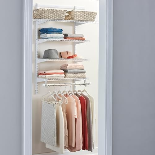 Rubbermaid Configurations Deluxe Custom Closet Kit 3-6 Ft. Adjustable Metal - Image 4