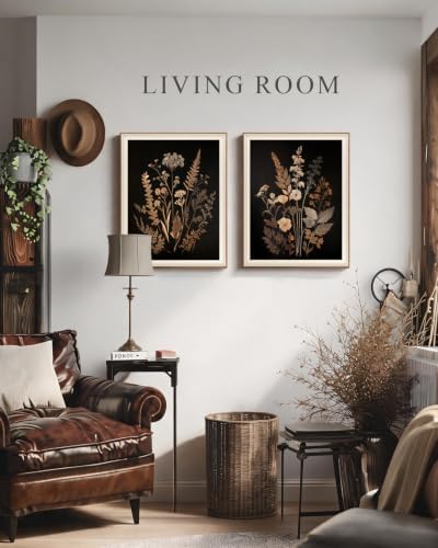 VIYYIEA Framed Rustic Botanical Wall Art Set - Image 2