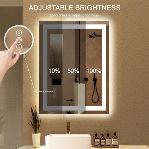24×32 LED Bathroom Mirror with Lights - Image 4