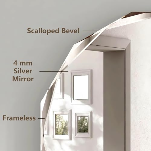 20x20 Inch Bathroom Mirrors for Over Sink, Round Frameless Mirrors for Wall - Image 4