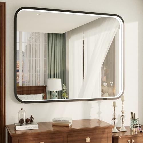 40"x30" Black LED Bathroom Mirror by JSneijder