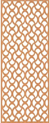 15 3/8"W x 39 3/8"H x 3/8"T Resort Decorative Fretwork Wood Wall Panels - Image 2