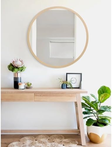JJUUYOU Circle Wall Mirror 20 Inch Round Wall Mirror - Image 5