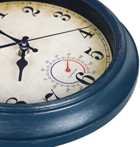 Wall Clock Battery Operated Silent Small Rustic Wall Clocks - Image 3