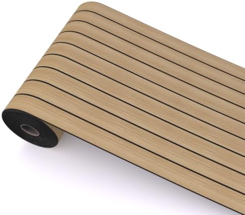 Peel and Stick Wood Slat Wall Panels, Light Yellow, 236 x 15.7 in by Greymond