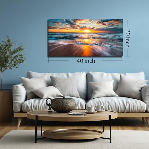 GUGIKA Sun Wall Art for Living Room, Size 40 x 20 Inches - Image 7