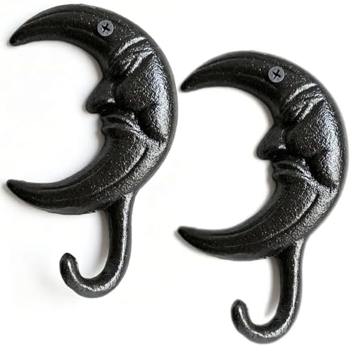Cast Iron Hook, Moon Shape by Unknown