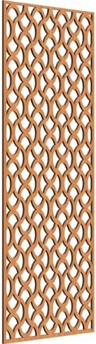 Resort Decorative Pierced Fretwork Wood Wall Panels, 19 3/8"W x 49 3/8"H x 1/4"T by EkenaMillwork