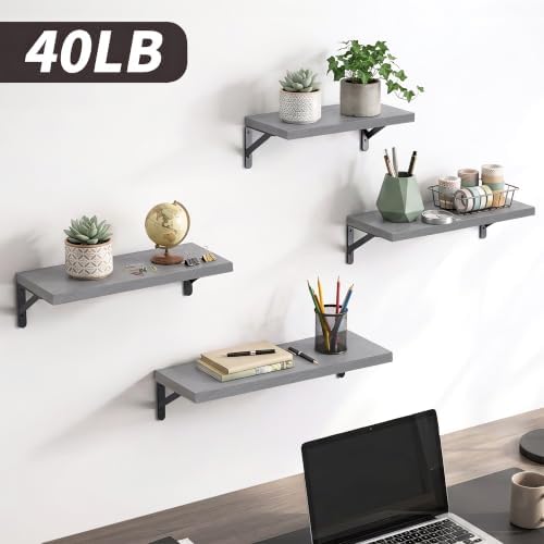 YGEOMER 4 Different Sizes Floating Shelves - Image 2