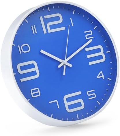Wall Clock Modern Non-Ticking Battery Operated Wall Clocks Silent Quartz - Image 3