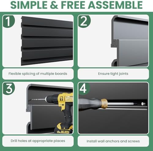Slatwall Panel Wall Storage Systems, 4x8 ft - Image 5