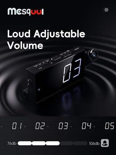 Mesqool Digital Projection Alarm Clock - Image 6