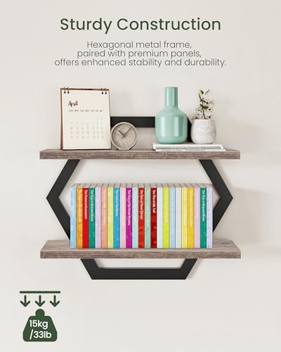 CHOEZON Hexagon Floating Shelves - Image 6