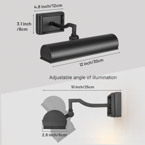 Modern 12in Bronze Picture Lights - Image 2