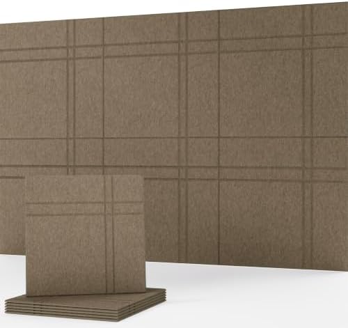 Acoustic Panels Sound Absorbing, Sound Blocking Panels, 6 Pack by LagomAtelier