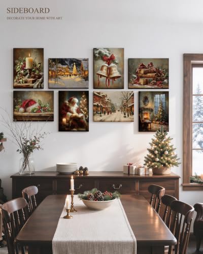 ARPEOTCY Christmas Art Wall Panels, Santa Claus Acoustic Art - Image 4
