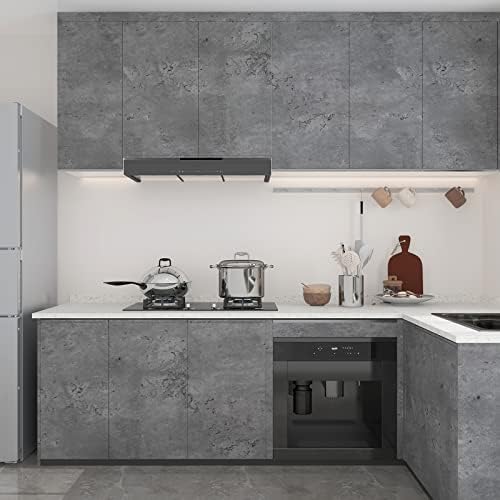 Dark Concrete Wallpaper Peel and Stick Gray Concrete Cement Contact Paper - Image 4