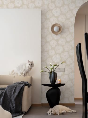 Dimoon 78.7" x 17.3" Light Brown Removable Self-Adhesive Cottage Wallpaper Great - Image 3