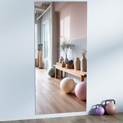 Hasipu Home Gym Workout Mirror 83" L x 39" W-1pcs Large Full Length Mounted - Image 2