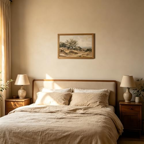 Rustic Framed Wall Art Olive Tree Botanical Landscape Nature Print Decor - Image 3