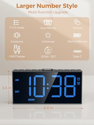 Digital Alarm Clock for Bedroom - Image 7