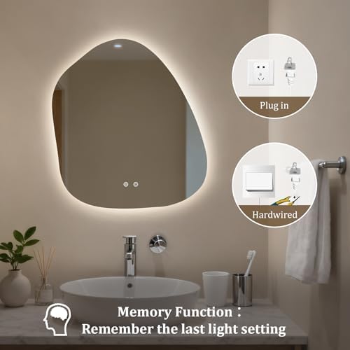 HOMECOOKIN LED Irregular Bathroom Mirror - Image 7
