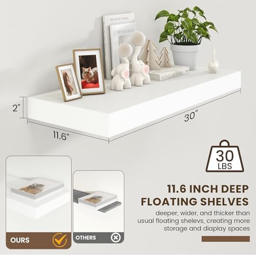 FLYJOE 30 Inch Floating Shelves - Image 2