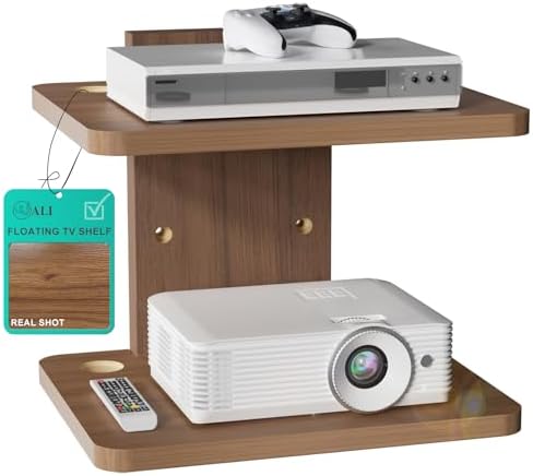 WALI 2 Tier Floating TV Wall Shelf by WALI
